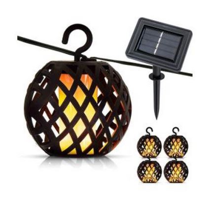 LED Päikesepaneeliga valguskett 60xLED/2m 400 mAh IP44
