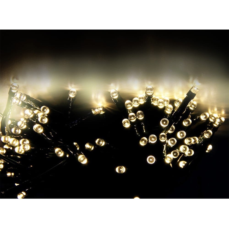 LED päikesepaneeliga valguskett SHINE 200xLED/1,2V 21,9 m IP44