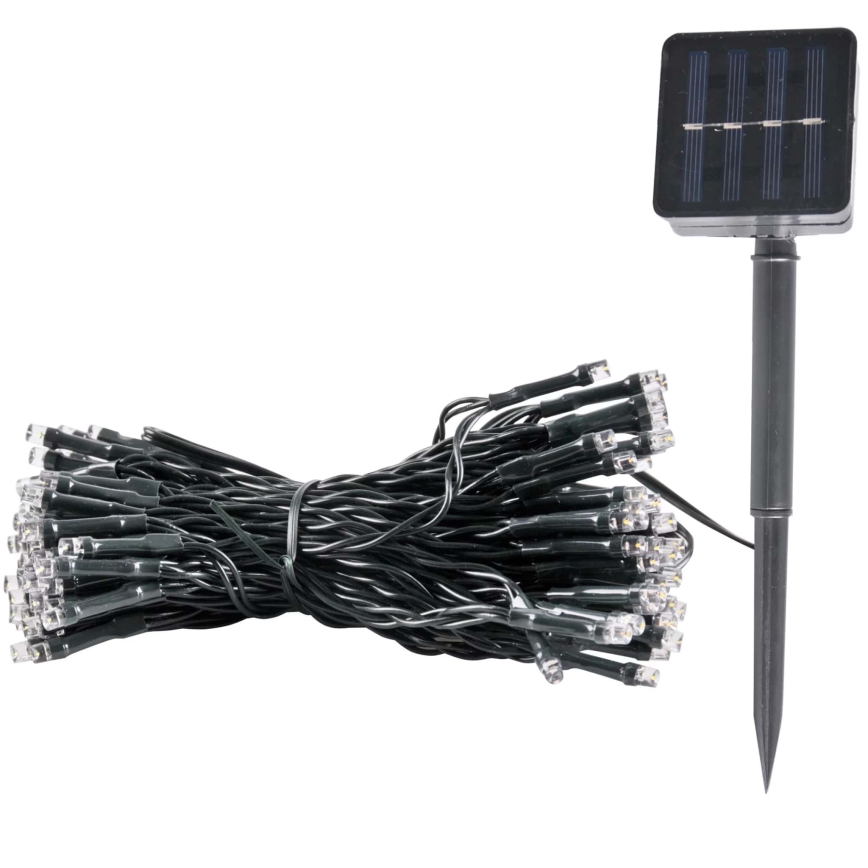 LED päikesepaneeliga valguskett SHINE 200xLED/1,2V 21,9 m IP44