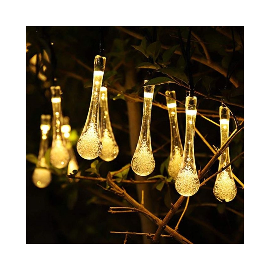 LED Päikesepaneeliga valguskett videvikuanduriga 20xLED/0,72W/1,2V 600 mAh 4,7m IP44
