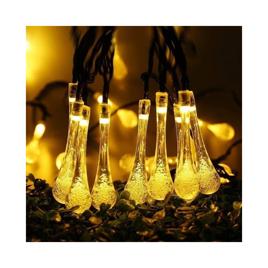 LED Päikesepaneeliga valguskett videvikuanduriga 20xLED/0,72W/1,2V 600 mAh 4,7m IP44