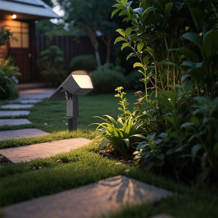 LED päikesepaneeliga valgusti 2-ühes LED/1,3W/3,7V 3000/4000/6400K IP65 1200 mAh