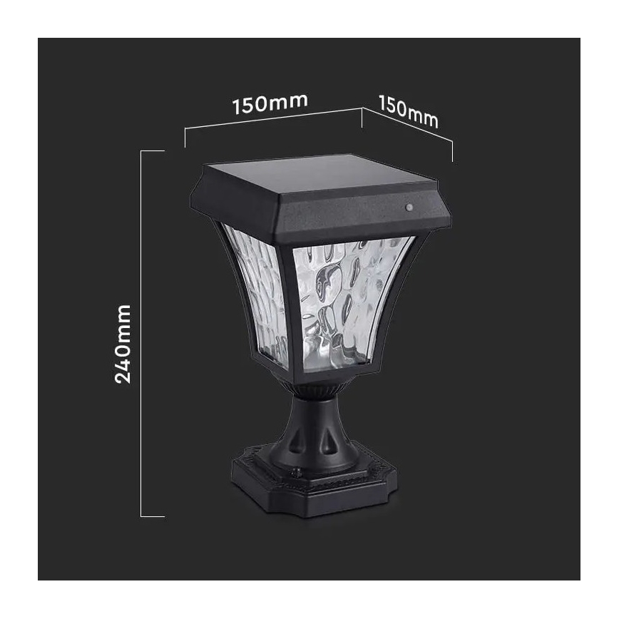 LED Päikesepaneeliga valgusti 3-ühes LED/2W/5,5V 3000K/6000K IP65 2200 mAh