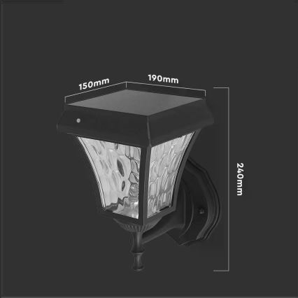 LED Päikesepaneeliga valgusti 3-ühes LED/2W/5,5V 3000K/6000K  IP65