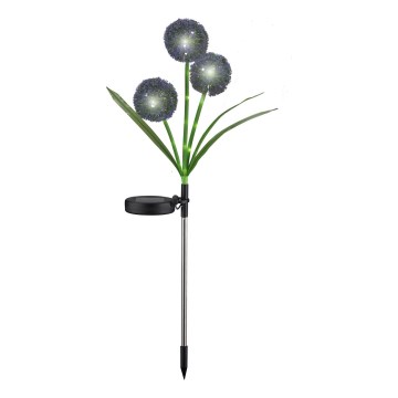 LED Päikesepaneeliga valgusti ALLIUM LED/1,2V 6500K 600 mAh IP44 must