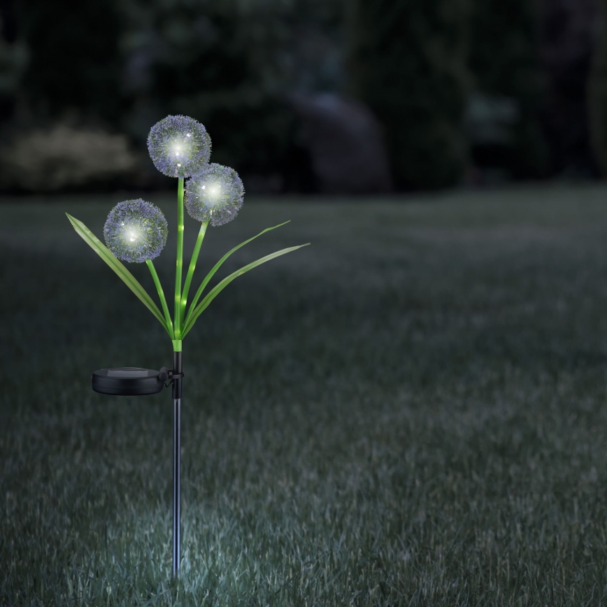 LED Päikesepaneeliga valgusti ALLIUM LED/1,2V 6500K 600 mAh IP44 must