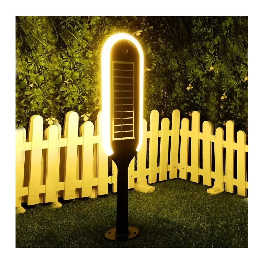 LED Päikesepaneeliga valgusti anduriga BOLLARD LED/5W/5,5V 70 cm 3000K IP65