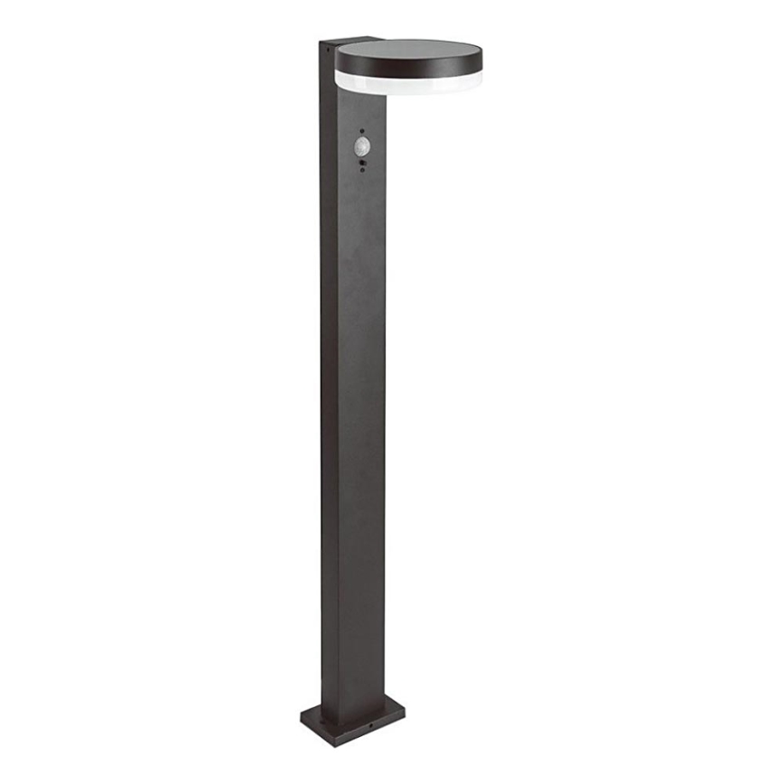 LED Päikesepaneeliga valgusti anduriga LED/2W/3,7V IP54 3000K 2200 mAh ümmargune must