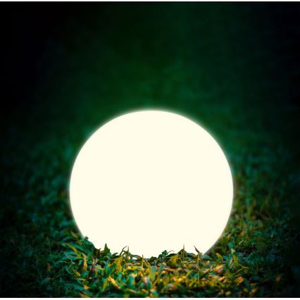 LED Päikesepaneeliga valgusti BALL LED/3,7V 2000 mAh d. 50 cm IP65 valge