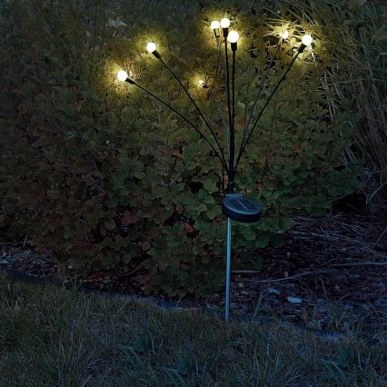 LED Päikesepaneeliga valgusti FIORINI 8xLED/1,2V 600 mAh IP44 must