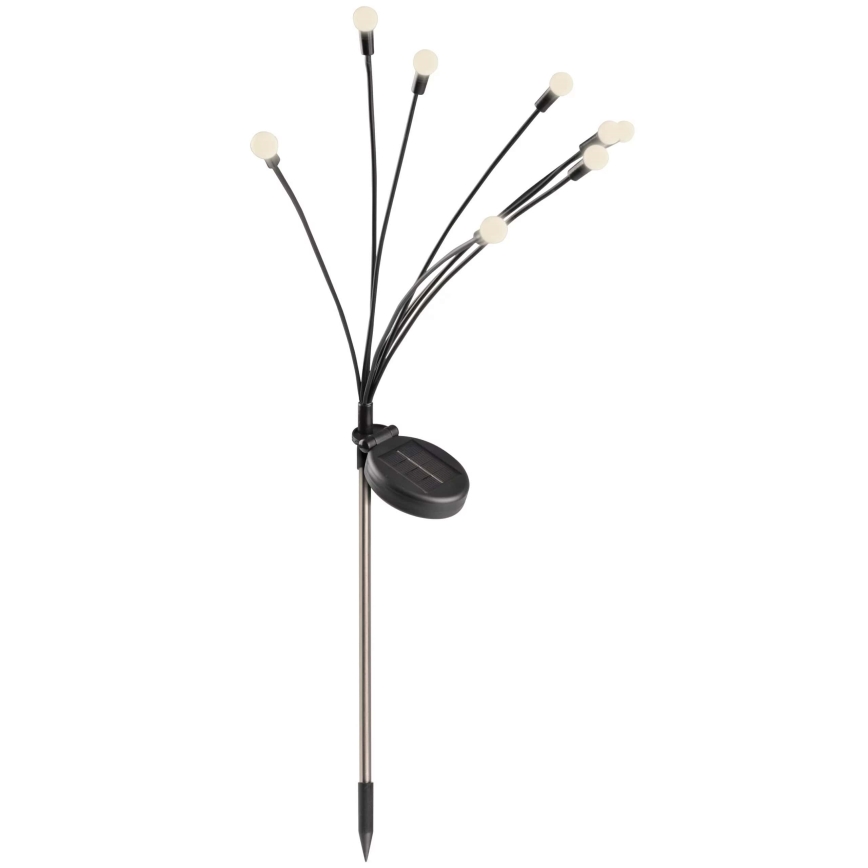LED Päikesepaneeliga valgusti FIORINI 8xLED/1,2V 600 mAh IP44 must