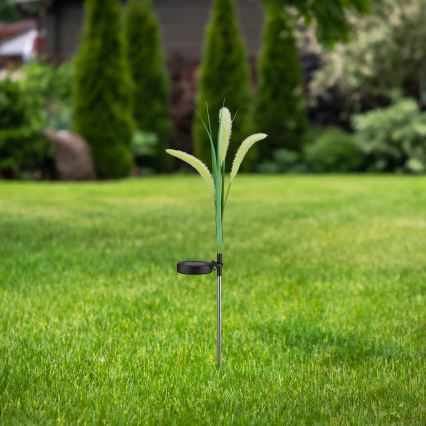 LED Päikesepaneeliga valgusti FLORA LED/1,2V 3000K 600 mAh IP44 must
