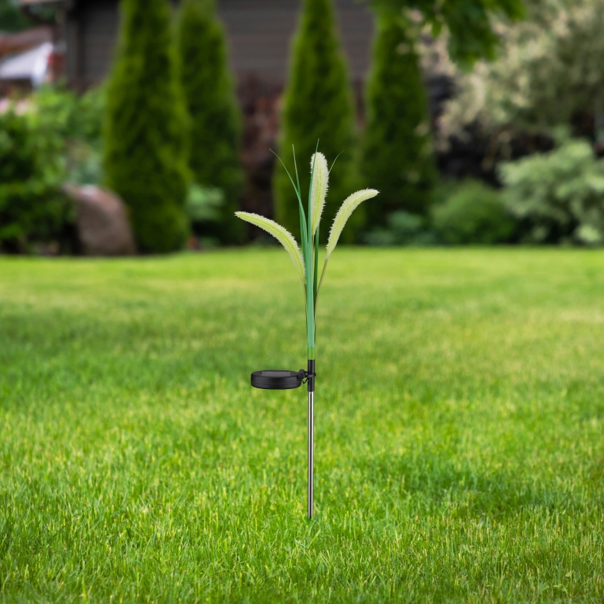 LED Päikesepaneeliga valgusti FLORA LED/1,2V 3000K 600 mAh IP44 must