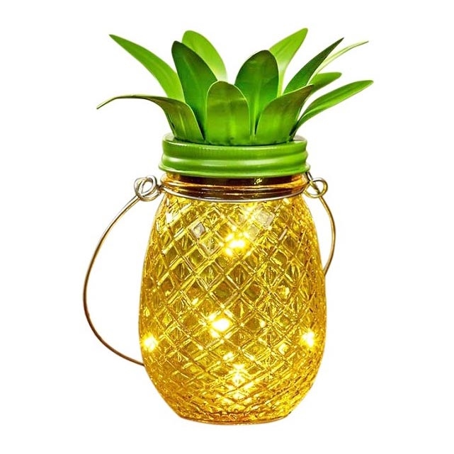 LED Päikesepaneeliga valgusti JAR LED/1,2V 150 mAh IP44 ananass