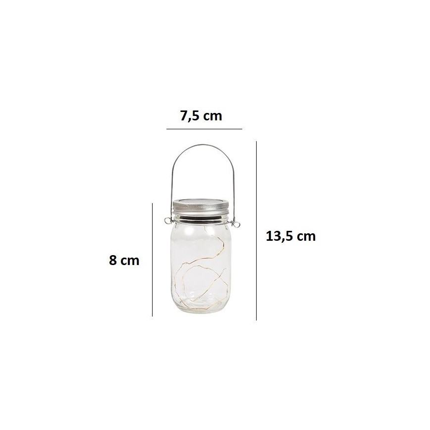 LED Päikesepaneeliga valgusti JAR LED/1,2V 600 mAh IP44