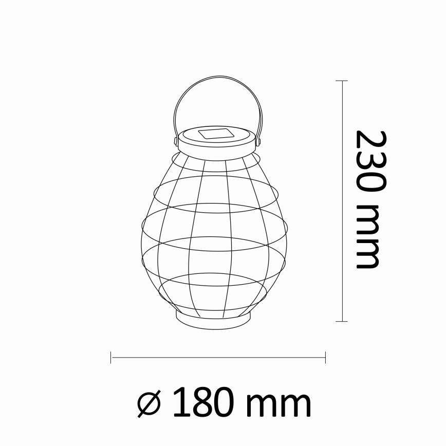 LED Päikesepaneeliga valgusti KOGE LED/1,2V 300 mAh IP44