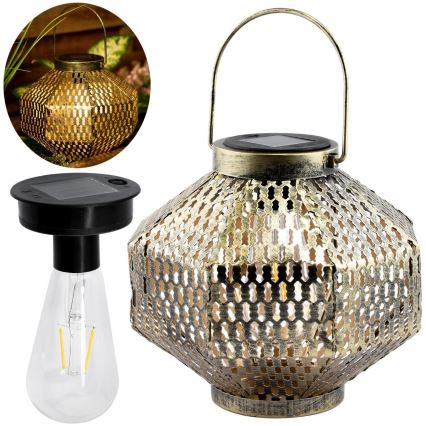 LED Päikesepaneeliga valgusti LAURA 1xE27/1,2V 300 mAh IP44