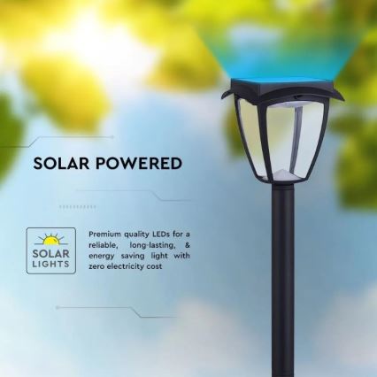 LED Päikesepaneeliga valgusti LED/2W/230V 93 cm 3000/6000K IP65 2200 mAh