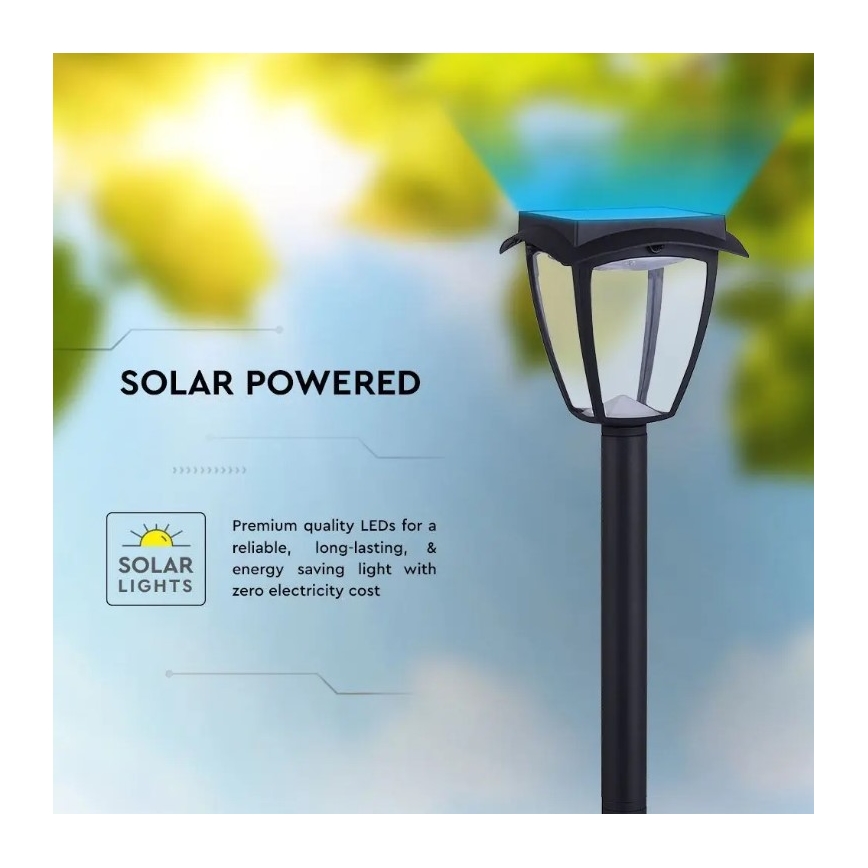 LED Päikesepaneeliga valgusti LED/2W/230V 93 cm 3000/6000K IP65