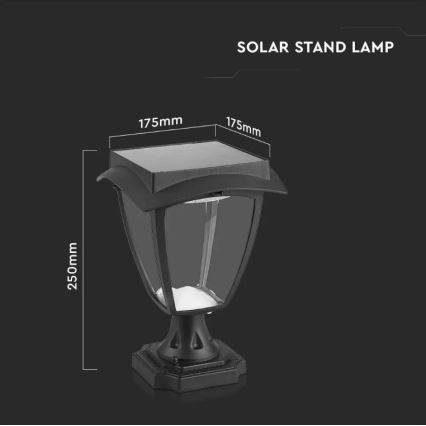 LED Päikesepaneeliga valgusti LED/2W/3,7V 3000/6000K IP65