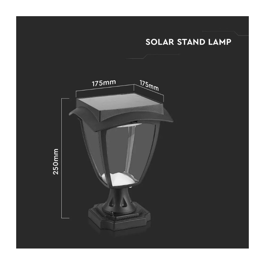 LED Päikesepaneeliga valgusti LED/2W/3,7V 3000/6000K IP65