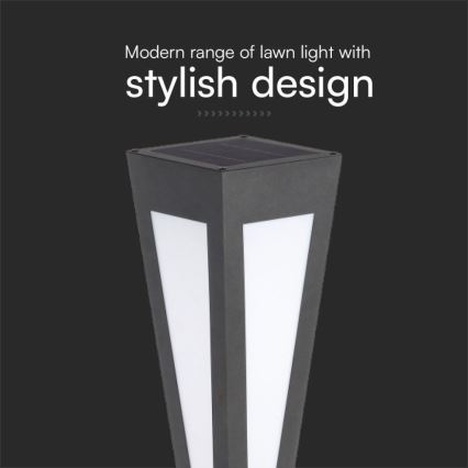 LED Päikesepaneeliga valgusti LED/2W/3,7V IP65 3000K 2600 mAh must + kaugjuhtimispult