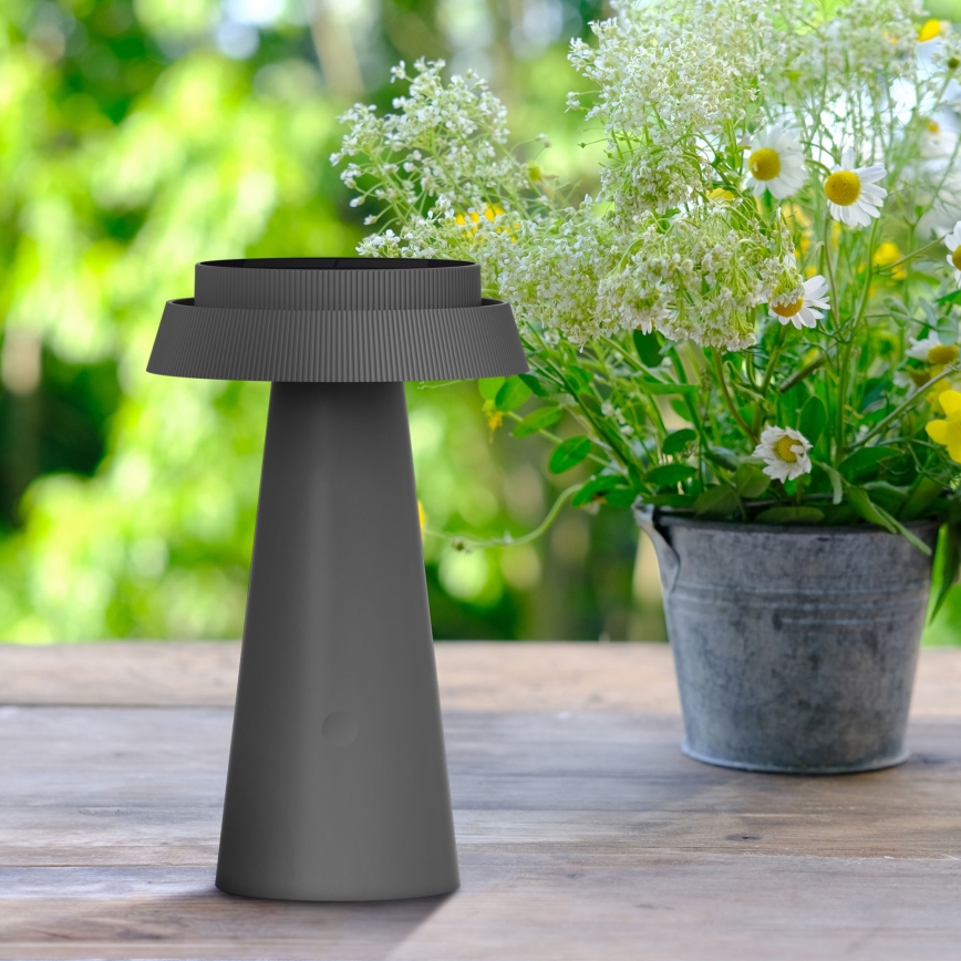 LED Hämardatav puutetundlik päikesepaneeliga lamp MARAKESZ LED/3,7V USB 3600 mAh 1800/2700/3000K IP54 hall