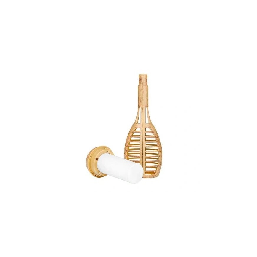 LED Päikesepaneeliga valgusti MINISPARK BAMBOO LED/1,8W/5,5V IP44 beež