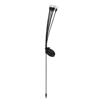 LED Päikesepaneeliga valgusti MULTI LED/0,06W/1,2V 150 mAh IP44 must