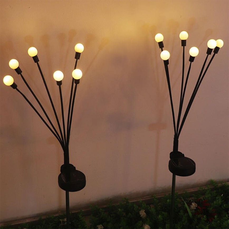 LED Päikesepaneeliga valgusti MULTI LED/0,06W/1,2V 150 mAh IP44 must