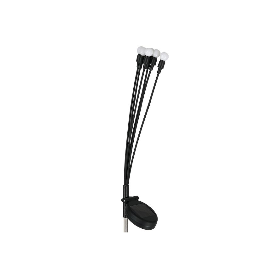 LED Päikesepaneeliga valgusti MULTI LED/0,06W/1,2V 150 mAh IP44 must
