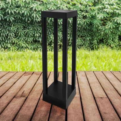 LED Päikesepaneeliga valgusti PALERMO LED/3,7V 500 mAh 46 cm IP44 must