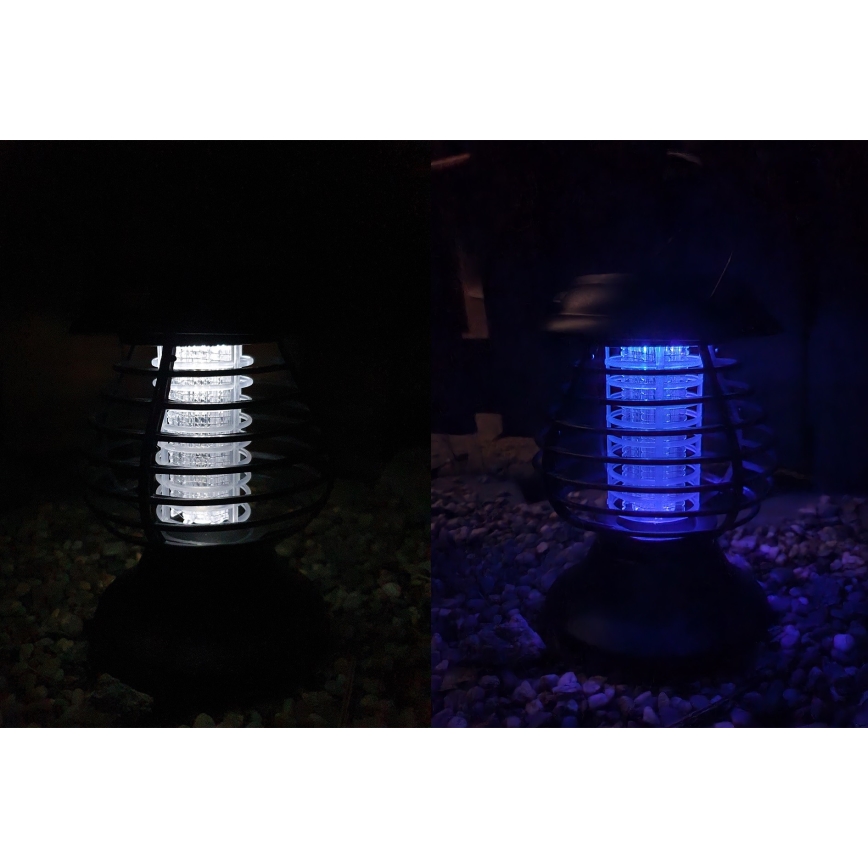 LED Päikesepaneeliga valgusti putukapüüdjaga LED/1,2V 600 mAh IP44
