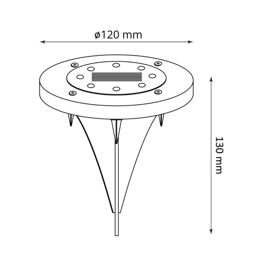 LED Päikesepaneeliga valgusti SOL LED/1,2V IP44