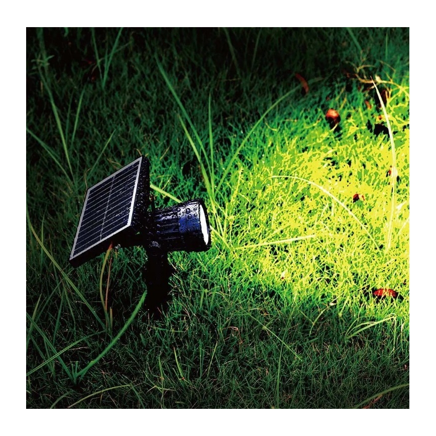 LED Päikesepaneeliga valgusti SPIKE LED/2W/5,5V IP65 3000K 1200 mAh