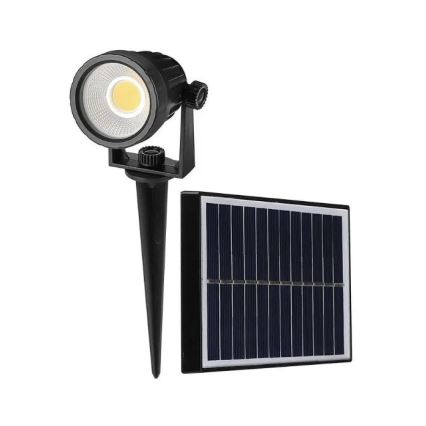 LED Päikesepaneeliga valgusti SPIKE LED/2W/5,5V IP65 4000K 1200 mAh