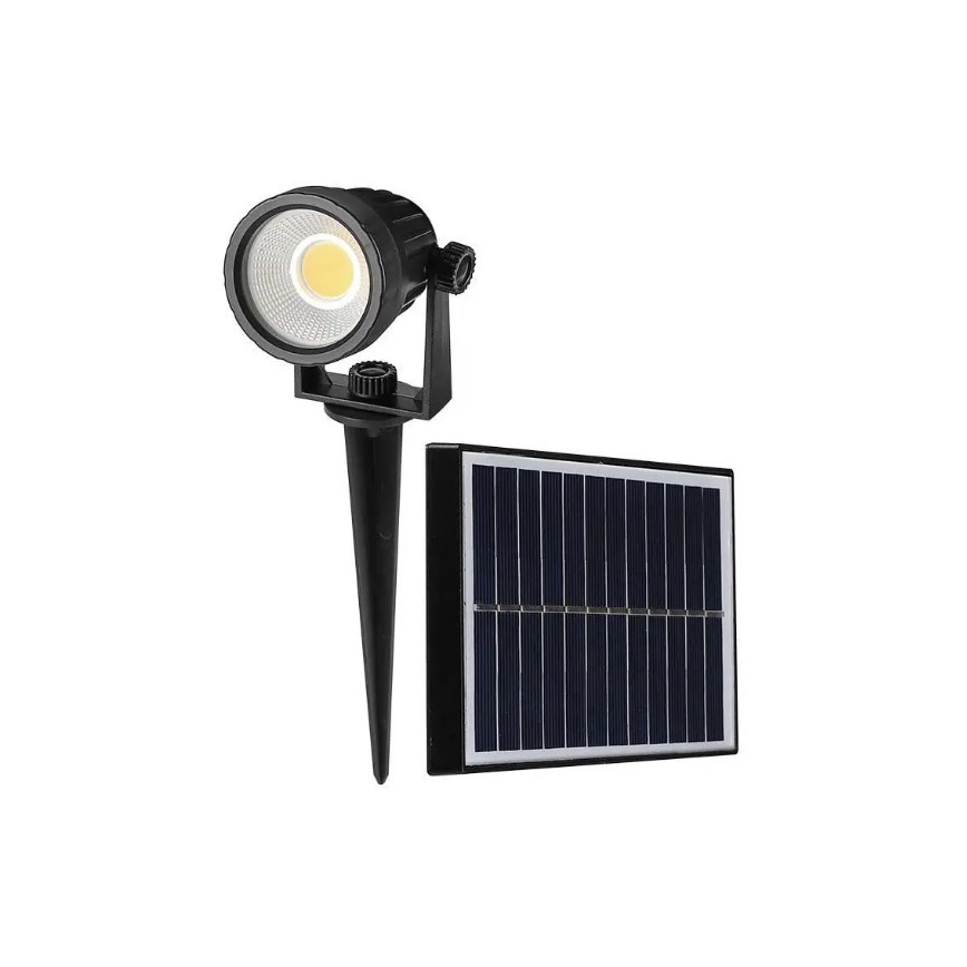 LED Päikesepaneeliga valgusti SPIKE LED/2W/5,5V IP65 4000K 1200 mAh