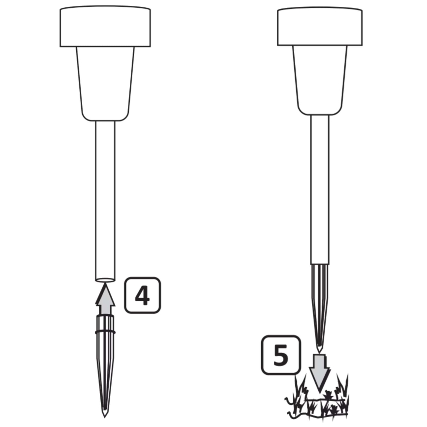 LED Päikesepaneeliga valgusti STIK LED/1,2V 40 mAh IP44