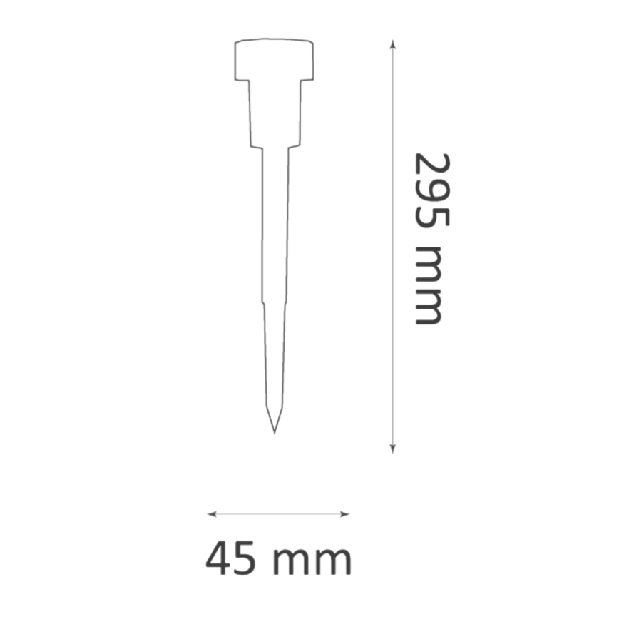 LED Päikesepaneeliga valgusti STIK LED/1,2V 40 mAh IP44