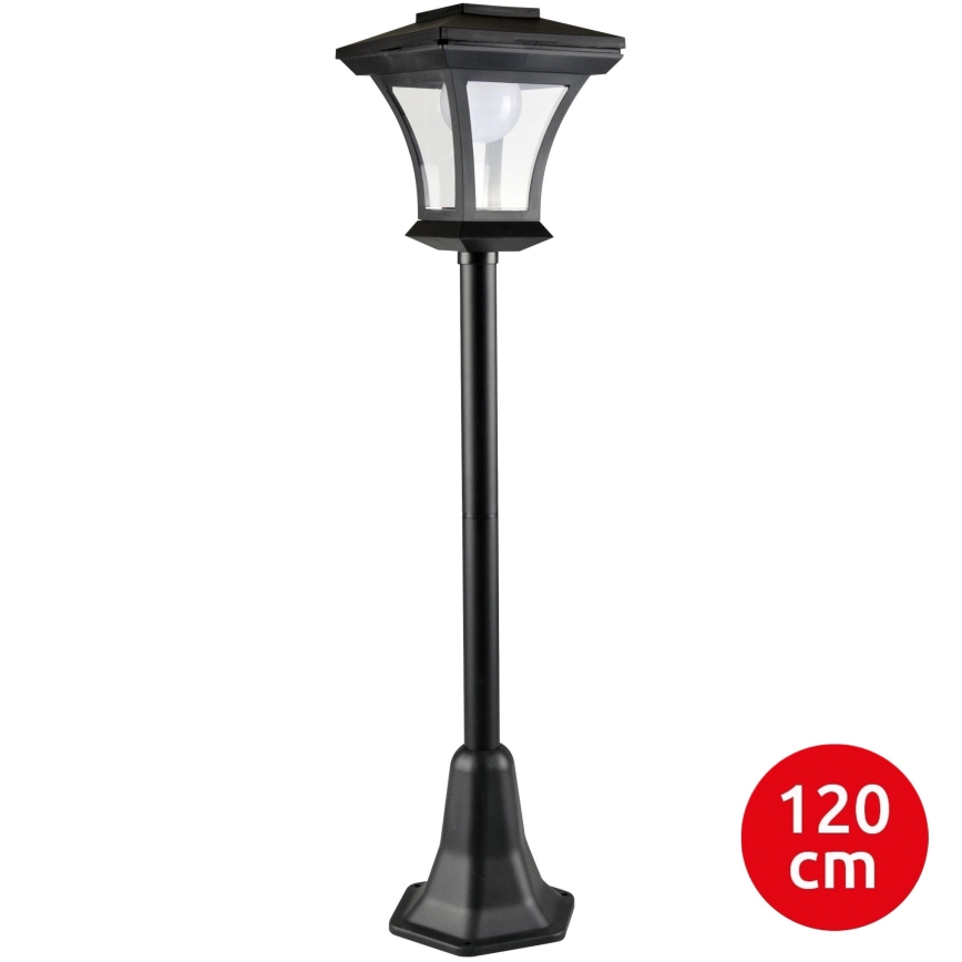 LED Päikesepaneeliga valgusti TIRANA LED/1,6W/1,2V 600 mAh IP44 must