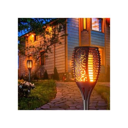 LED Päikesepaneeliga valgusti videvikuanduriga LED/1,2W/1,2V 600 mAh IP44