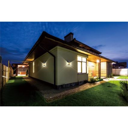 LED Päikesepaneeliga väli seinavalgusti anduriga LED/1W/230V 1200 mAh IP65