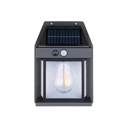 LED Päikesepaneeliga väli seinavalgusti anduriga LED/1W/230V 1200 mAh IP65