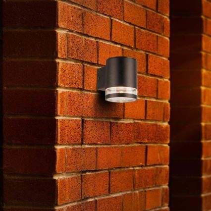 LED Päikesepaneeliga väli seinavalgusti anduriga LED/1W/3,7V 3000K IP54 must
