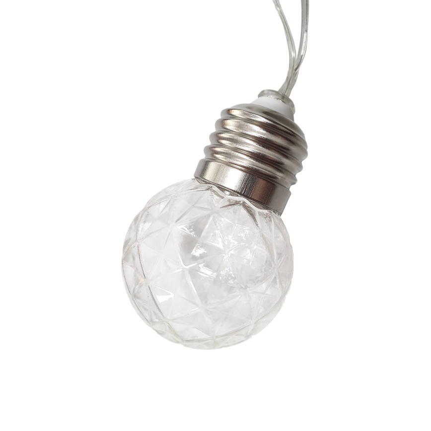 LED Päikesepaneeliga väli valguskett 10xLED/1,2V 2,2 m IP44