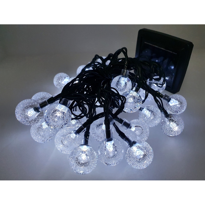LED Päikesepaneeliga väli valguskett 30xLED/1,2V 6,5 m IP44