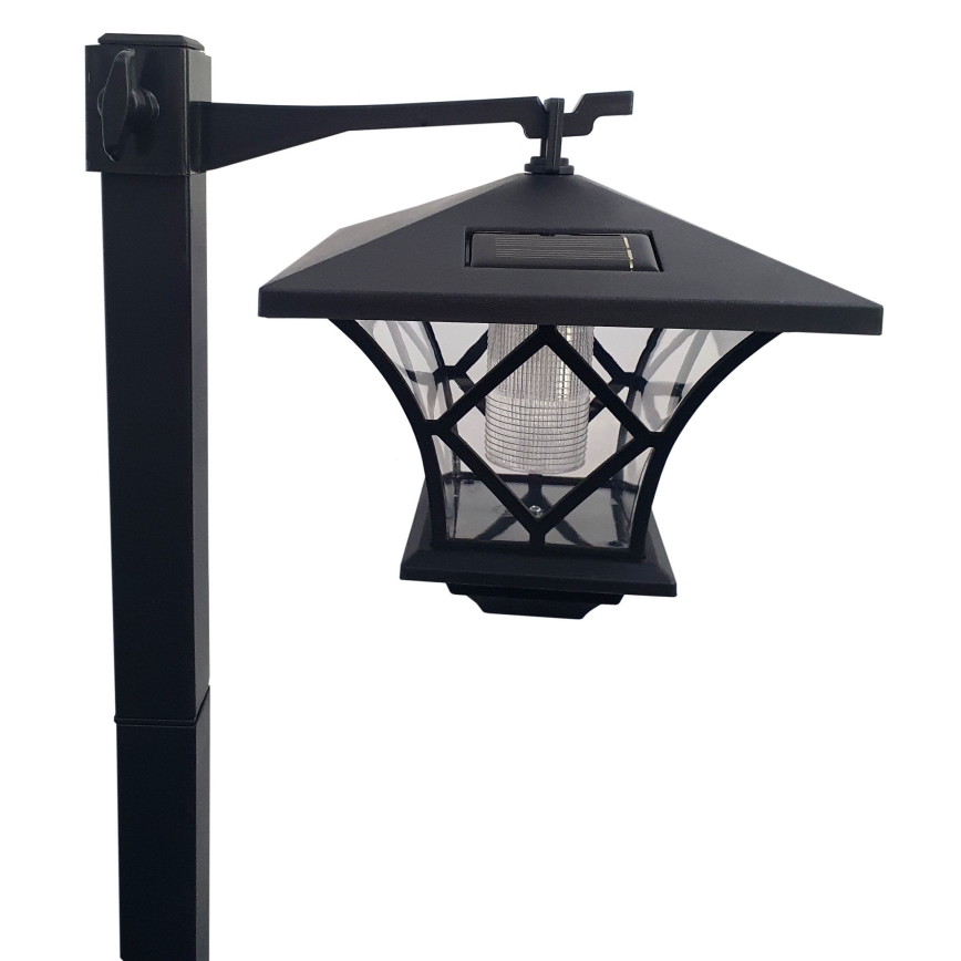 LED Päikesepaneeliga välilamp 3-ühes LED/1,2V IP44 must