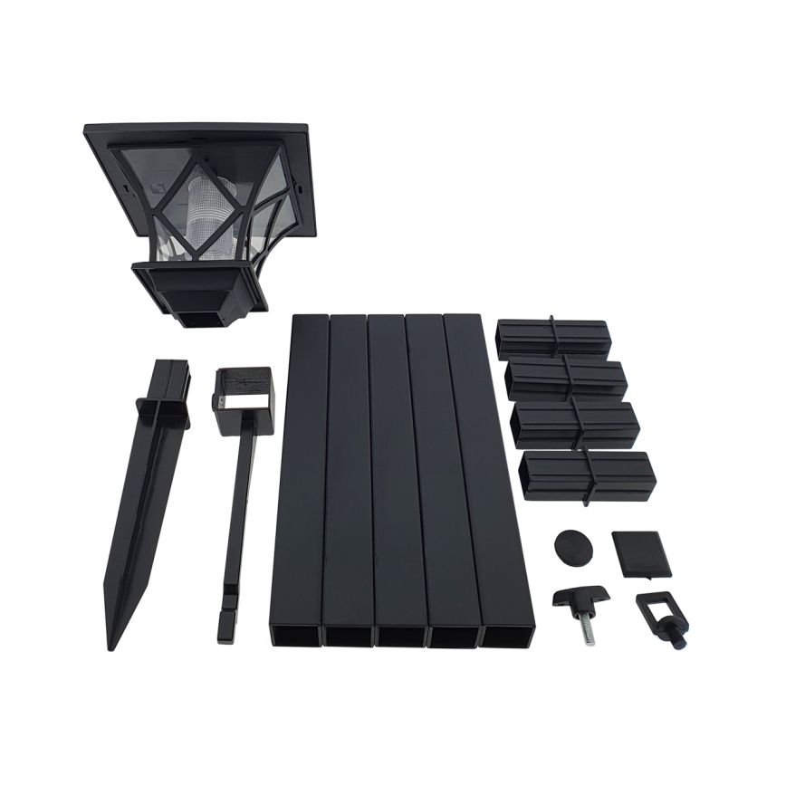 LED Päikesepaneeliga välilamp 3-ühes LED/1,2V IP44 must