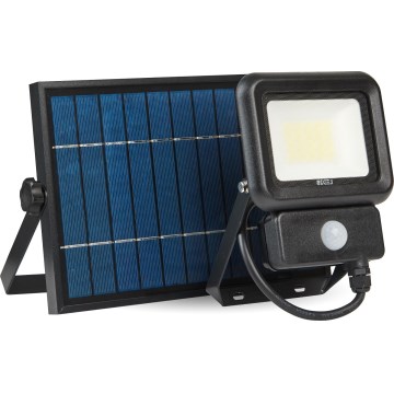 LED Päikesepaneeliga väliprožektor anduriga LED/20W/3,7V 6500K IP65 4400 mAh