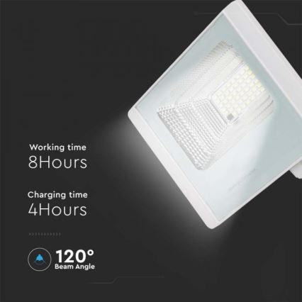 LED Päikesepaneeliga väliprožektor LED/12W/3,2V IP65 4000K + kaugjuhtimispult